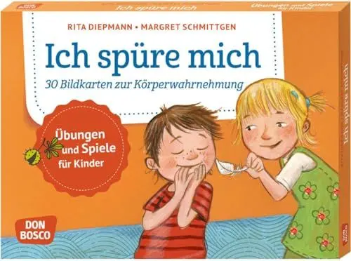 Produktbild: Ich spüre mich: 30 Bildkarten zur Körperwahrnehmung. Übungen und Spiele für Kinder. Spaß an Bewegung: Stuhlkreisspiele und Kindersport-Ideen für alle ... und innere Balance. 30 Ideen auf Bildkarten)