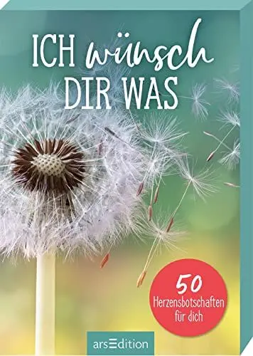 Produktbild: Ich wünsch dir was: 50 Herzensbotschaften für dich | Wunsch-Kärtchen im Spielkartenformat in schön gestalteter Box