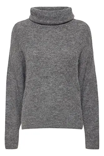 Produktbild: ICHI IHKAMARA RN RN - Strickpullover - 129702, Größe:L, Farbe:Dark Grey Melange (200319)