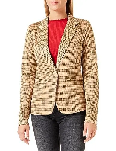 Produktbild: ICHI IHKATE Damen Blazer Kurzblazer Jacke mit Stretch und Reverskragen, Größe:XL, Farbe:Cathay Spice (180950)
