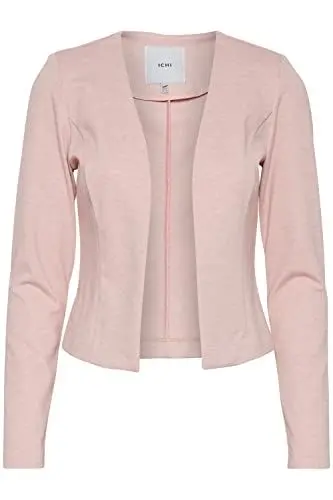Produktbild: ICHI IHKATE SHORT BL Damen Blazer Kurzblazer Jacke Kurzblazer mit Stretch, Größe:S, Farbe:Rose Smoke Melange (1415061)