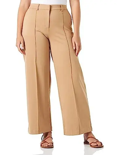Produktbild: ICHI IHKATE SUS Office Wide PA Damen Hose Stoffhose mit Stretch gerader Schnitt, Größe:2XL, Farbe:Tannin (171320)