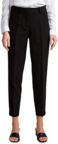 Produktbild: ICHI IHLEXI PA3 Damen Hose Stoffhose mit Stretch gerader Schnitt mit Elastikbund, Größe:44, Farbe:Black (194008)