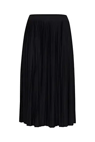 Produktbild: ICHI IHWIMSY SK Damen Midi-Rock, Größe:XL, Farbe:Black (194008)