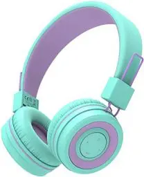 Produktbild: iClever Bluetooth Kinder Kopfhörer, Kopfhörer für Kinder mit MIC, Lautstärkeregler, Verstellbares Stirnband, Faltbar, Kinderkopfhörer am Ohr für Schule