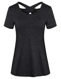 Produktbild: iClosam Sport Tshirt Damen Fitness Sportkleidung Frauen Fitness Yoga Running Gym Tshirt Longshirt Activewear