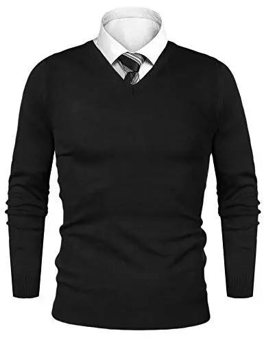 Produktbild: iClosam Strickpullover Herren V-Ausschnitt Hochwertiger Pullover Bequem und Stilvoll