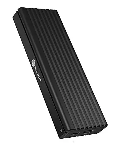 Produktbild: ICY BOX M.2 NVMe- und SATA-SSD-Gehäuse, USB 3.1 (Gen2, 10 Gbps), werkzeuglos, USB-C zu USB-C Combo-Kabel mit Typ-A-Adapter, PCIe M-Key, Schreibschutz, schwarz, IB-1817MCT-C31, Schwarz
