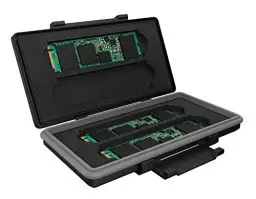 Produktbild: ICY BOX M.2 SSD Schutzbox für 4X M.2 SSD bis 2280, Schutz und Aufbewahrung, Klippverschluss, Schaumstoff, schwarz