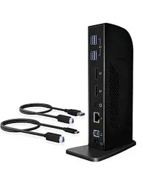 Produktbild: ICY BOX USB-C Docking Station (12-in-1) für 2 Monitore (2x DisplayPort), 4K 60Hz, 6x USB 3.0 HUB, DisplayLink, Gigabit Ethernet, IB-DK2242AC für Windows, M1/M2 MacBook Air / Pro