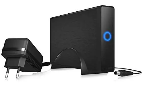 Produktbild: ICY BOX externes 3,5 Zoll Gehäuse für Festplatten, USB-C 3.1 Anschluss (Gen 2, 10 Gbit/s), Standfuß, Aluminium, Kunststoff, IB-377-C31