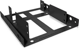 Produktbild: Icy Box IB-AC643 Einbaurahmen für 2 x 2,5 Zoll HDD/SSD in 1 x 3,5 Zoll Schacht, Voll-Metall, Schwarz