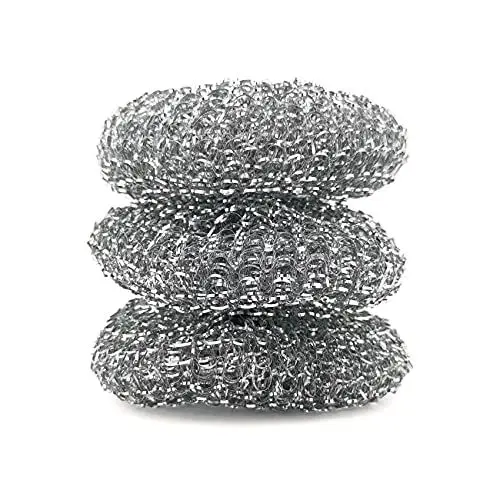 Produktbild: IDEA HOME-3 Stück Stahlschwämme Metalltopfreiniger Stahlschwamm Edelstahltopfreiniger, Mehrfarben