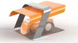 Produktbild: Idea Mower Garage One 1.0 kompatibel mit Stihl iMow, Garage für Mähroboter Aluminium und Rostfreier Stahl 74x55x38cm, Schützt vor Sonne, Regen und Hagel