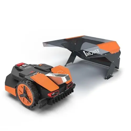 Produktbild: Idea Mower Mobius Mähroboter Garage Kompatibel mit Worx Vision | Rasenmähroboter Garage Hergestellt aus Polycarbonat mit 2UV-Schutz, Edelstahl und Aluminium-Verbundplatten