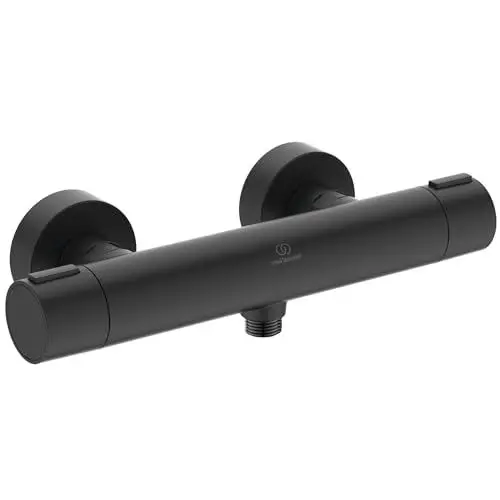 Produktbild: Ideal Standard BD582XG Alu+ Brausethermostat für Dusche, Aufputz, Schwarz (Silk Black)