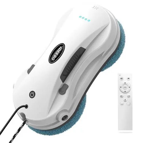 Produktbild: iDEEBO Fensterputzroboter, Fensterroboter mit Automatischem Wasserstrahl, Intelligenter Navigation, Fensterreiniger Roboter Elektrisch für Innen- und Außenfenster, Glas, Fliesen