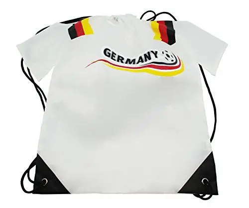 Produktbild: Idena 21558 - Sportbeutel Deutschland, in Form eines Trikots, im Fußballdesign, ca. 43 x 31 cm, praktisch, trendy, cool, für Freizeit, Sport und Training