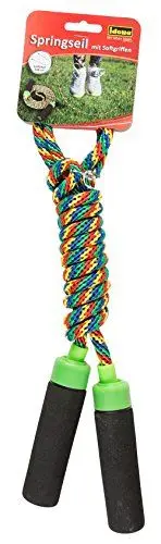 Produktbild: Idena 40096 - Springseil mit Softgriffen für Kinder, Länge ca. 2,3 m, als Freizeitsport, für Bewegungsspiele und verschiedene Tricks