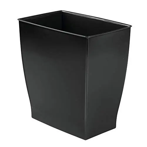 Produktbild: iDesign 64772EU Mono Abfalleimer Mülleimer- Rechteckig, 28,4 x 18,9 x 30,3 cm, schwarz, plastik
