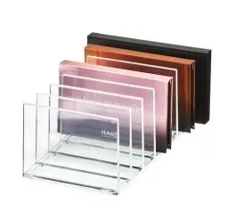 Produktbild: iDesign Make-up Organizer, Make-up Paletten Organizer mit 7 Fächern aus der Signature Series by Sarah Tanno, Kosmetik Aufbewahrung aus Kunststoff für Schmink-Paletten, Transparent