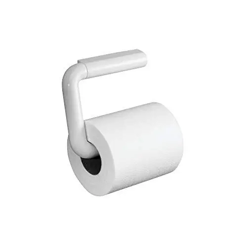 Produktbild: iDesign Toilettenpapierhalter, wandmontierter Klopapierhalter in schlankem Design, schlichter Klorollenhalter aus Kunststoff, weiß