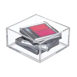 Produktbild: iDesign boîte de rangement pour tiroir salle de bain ou cuisine, très petit organisateur tiroir en plastique sans BPA, rangement maquillage empilable pour cosmétiques, transparent