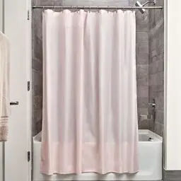 Produktbild: iDesign rideau de douche, rideau douche en polyester imperméable avec ourlet renforcé, rideau de bain lavable de taille 183,0 cm x 183,0 cm, rose