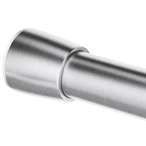 Produktbild: iDesign tringle extensible pour rideau de douche, petite barre de douche en acier inoxydable, tringle rideau douche sans perçage pour douche ou baignoire, argenté mat