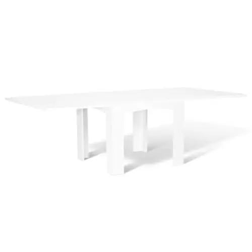 Produktbild: IDMarket - Esstisch, ausziehbar, rechteckig, Dona, für 4-10 Personen, Weiß, 110-220 cm
