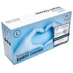 Produktbild: IEA Medical Nitrilhandschuhe L Blau 100 Stück, Einweghandschuhe, Reißfest, Untersuchungshandschuhe, Latexfreie Handschuhe, Einmalhandschuhe