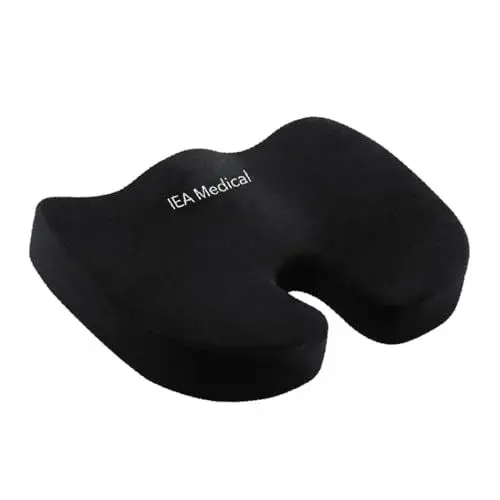 Produktbild: IEA Medical Orthopädisches Sitzkissen, ergonomisches Sitzkissen, Steißbeinkissen, Sitzpolster, Sitzkissen Bürostuhl, Sitzring, Bürokissen
