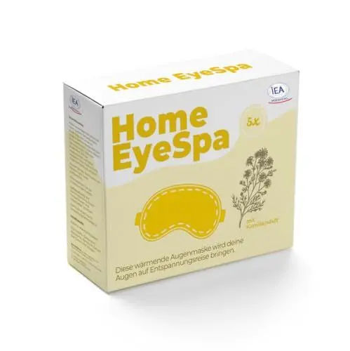 Produktbild: IEA Medical Wärmende Augenmaske Kamille (5er Set), Schlafmaske, Home Spa, Eye Mask, Augenmaske Wärmend, Augen Entspannung, Augen Wärmemaske, Geschenk zu Weihnachten