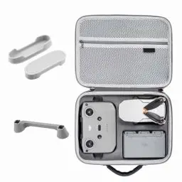 Produktbild: iEago RC Mini 4K Tasche, Wasserdicht Hart Koffer Tragetasche für DJI Mini 2 SE/Mini 4K / Mini 2 Drohne Combo und Zubehör mit 1pcs Joystick Schutz und 2pcs Silikon Propellerschutz, Grau