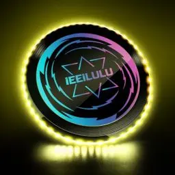 Produktbild: IEEILULU Leuchtende Frisbee, Ultimate Frisbee LED, Leuchtende Flugscheibe mit 49 LED-Lichter, Wiederverwendbar, LED Frisbee Disc Spaßsport für Kinder Erwachsene Rasenstrand im Freien(Yellow)