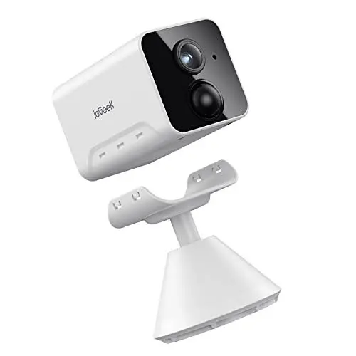 Produktbild: ieGeek 1080P HD Überwachungskamera Innen Akku,Überwachungskamera Innen WLAN 2.4GHz, WLAN Ip Kamera mit Nachtsicht, PIR Bewegungserkennung, Zwei-Wege-Audio,Cloud/Speicher Karte,IP65