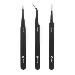 Produktbild: iFixit Precision Tweezers Set, Feinmechanik Set mit 3 Präzisions-Pinzetten zum Reparieren von elektronischen Geräten wie Smartphone, Tablet, PS4, PC