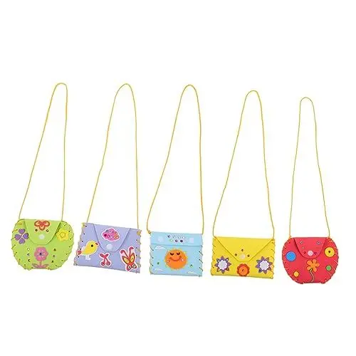 Produktbild: ifundom 10 Sätze DIY Geldbörse Handtasche aus Filz mit Blumenfaden Wickeltasche selber machen storage pockets aufbewahrungstüten geldbörse selber machen Kinder wechseln Geldbeutel Eva