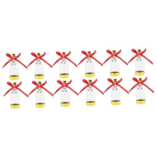 Produktbild: ifundom 12 Stk Sektflasche Zuckerdose Sektflasche Aus Plastik Schokolade Für Strumpffüller Bonbonschokolade Schokolade Masse Kleine Sektflaschen Container Braut Acryl Seidentuch