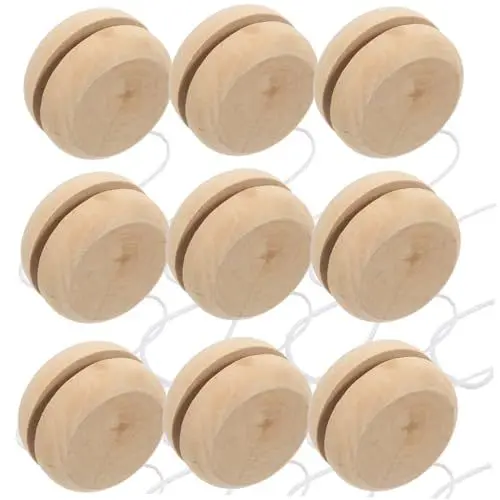 Produktbild: ifundom 15St handbemalte Jo-Jo-Bälle unfertiger reaktionsschneller Ball Yoyo-Profi Trick Yoyo Anfänger ja Kinder bastelset basteln für Kinder Spielzeug Jo-Jo-Kugeln aus Holz kleines Jo-Jo
