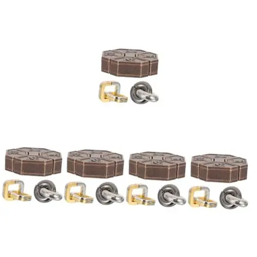Produktbild: ifundom 15 STK Minsuo Mann Puzzle für Erwachsene Denksportaufgaben für Erwachsene fokussiert gehirnjogging Denksportaufgaben aus Metall Legierung