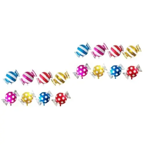 Produktbild: ifundom 16 Stück Ballons In Bonbonform Heliumballons Aluminiumballons Ballons