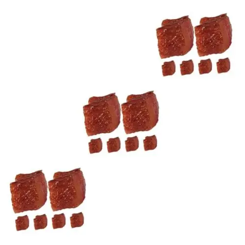 Produktbild: ifundom 18 STK Rinderblock-Modell spaß The Pleasure fotoshooting zubehör gemälde Kunststoff-Fleisch Simulationsfleisch Keine Schnalle Fleischmodell Lehrmittel schmücken Fleischimitat PVC
