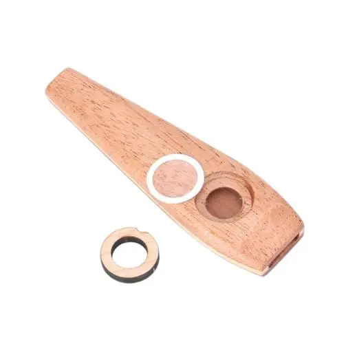 Produktbild: ifundom 1Stk Massivholz Kazudi Musikinstrumente Flöten Begleiter Kazoo-Geräuschmacher Gitarrenpartner musik instrumente musical instruments Holzspielzeug für Kinder Orff-Instrumente Khaki