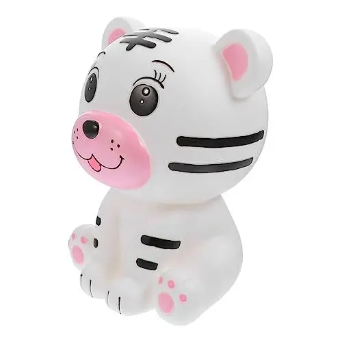 Produktbild: ifundom Behälter in Tigerform Aus Vinyl – Sparschwein Für Kinder – Spielzeug Zur Finanzverwaltung