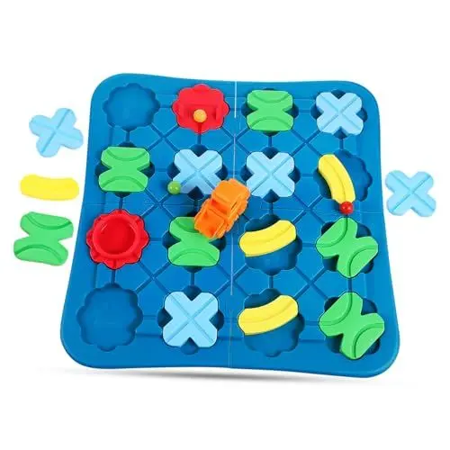 Produktbild: ifundom Pädagogisches Auto-Track-Set Für Kleinkinder 1–3 Jahre Alt Kindergarten-puzzlespiele Spielzeug Für Kinder Logisches Denken