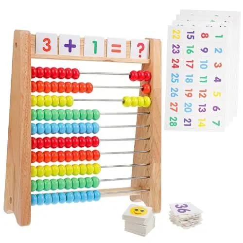Produktbild: ifundom 1 Satz Lehrmittel Für Das Perlenrechnen Kleinkind Spielzeug Kinder Werkzeug Kinder Spielzeug Spielzeuge Kinder Abakus Arithmetischer Abakus Für Kinder Abakus-Tool Hölzern