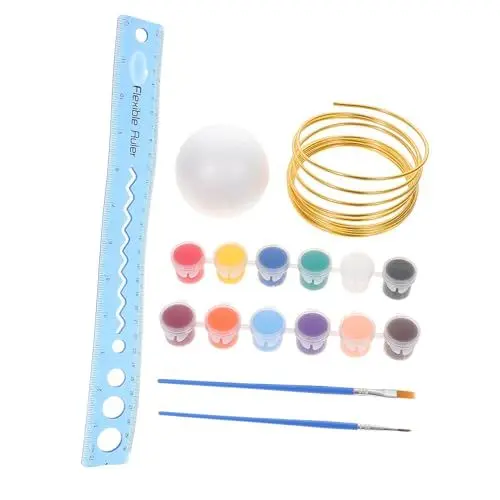 Produktbild: ifundom Pädagogisches Set Aus Polystyrolschaum - Bastelschaum Für Kinder - Alter 8-12 - Dekorationen Zum Sonnensystem