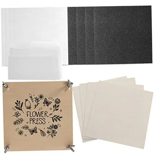 Produktbild: ifundom 1 Set Blumenpresse Zum Selbermachen Professionelle Blumenpresse Pflanzenproben Werkzeug Set Trockenfrüchte Presswerkzeug Blattpressen Versorgung Blumenpresse Set DIY