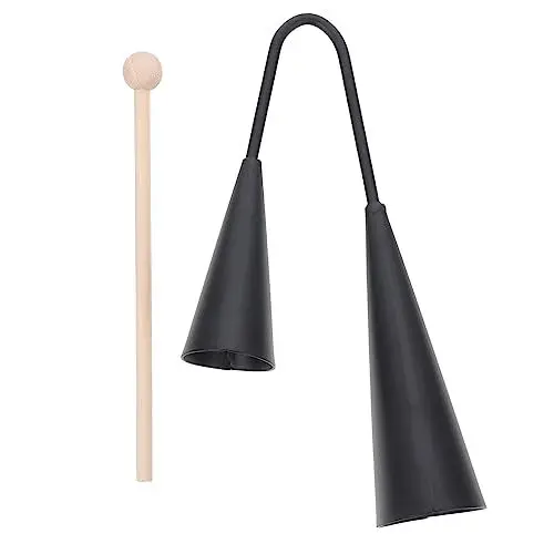 Produktbild: ifundom Doppeltrompeteninstrument – ​​robustes Metall Und Holz Platzsparendes Design Perfekt Für Kinder Und Erwachsene